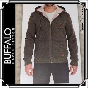 Buffalo Mens Sherpa Fleece Lined Hoodie 